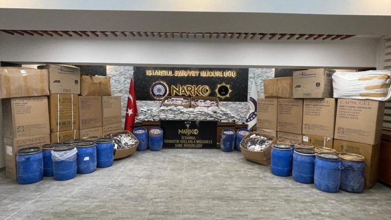 İstanbul’da 4.5 milyon sentetik farmasötik hap ele geçirildi