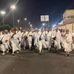 Arafat vakfesini tamamlayan hacılar Müzdelife’ye geçti