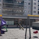Parkta oynayan çocukları yerden yere vurdu