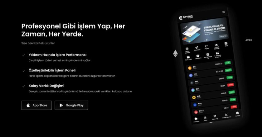 Cryzen kripto Türkiye pazarında yükselen yeni nesil kripto platformu
